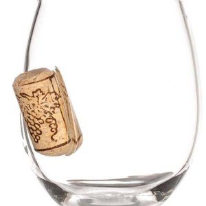 Stuck In Glass - Wine Cork Wine Glass